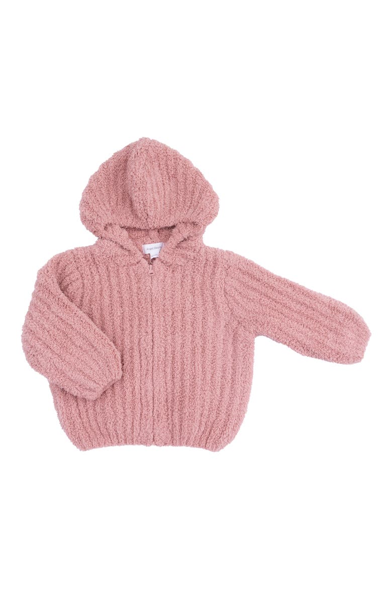 Kids' Chenille Hooded Jacket, Main, color, ROSE