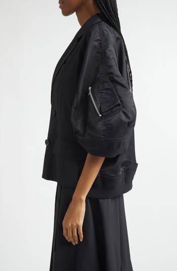 Sacai Suiting x Nylon Twill Jacket | Nordstrom