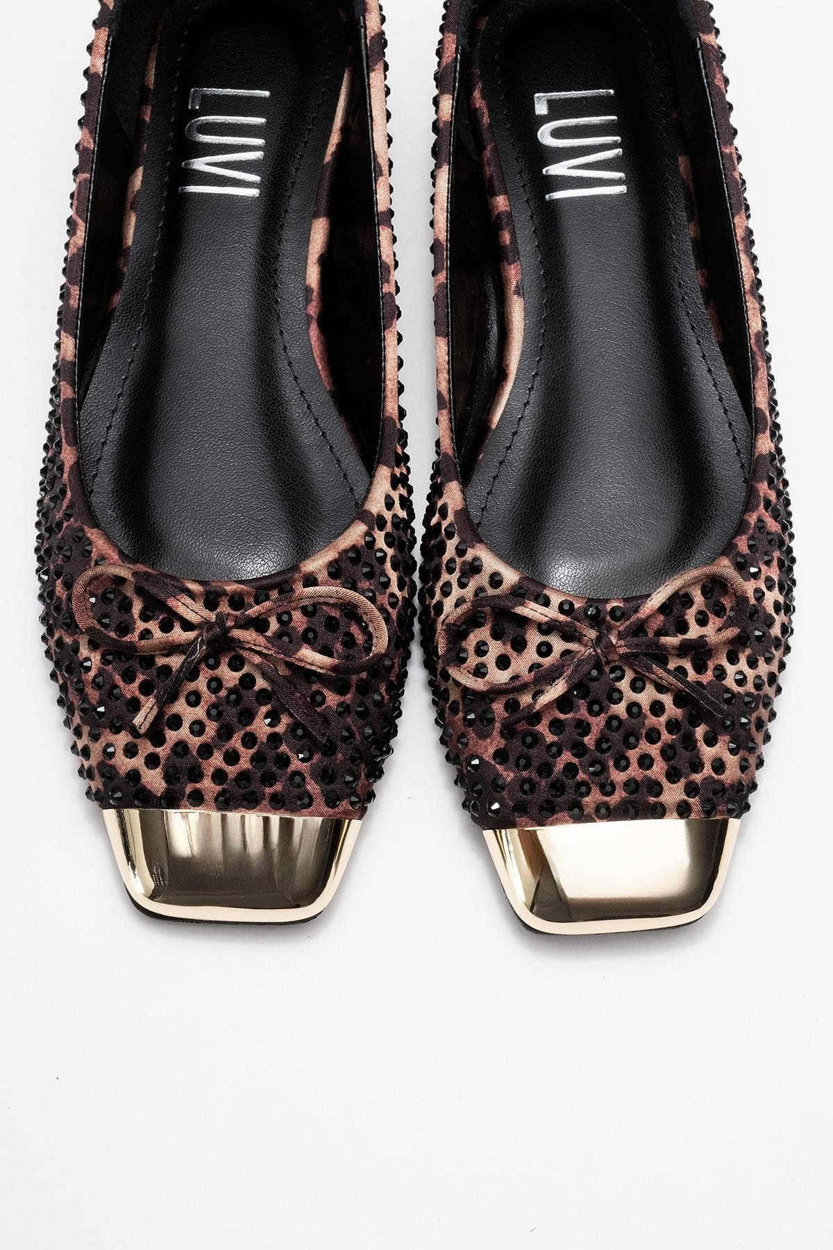 Prologue Shoes Abra Bow Ballet Flat, Alternate, color, Leopard