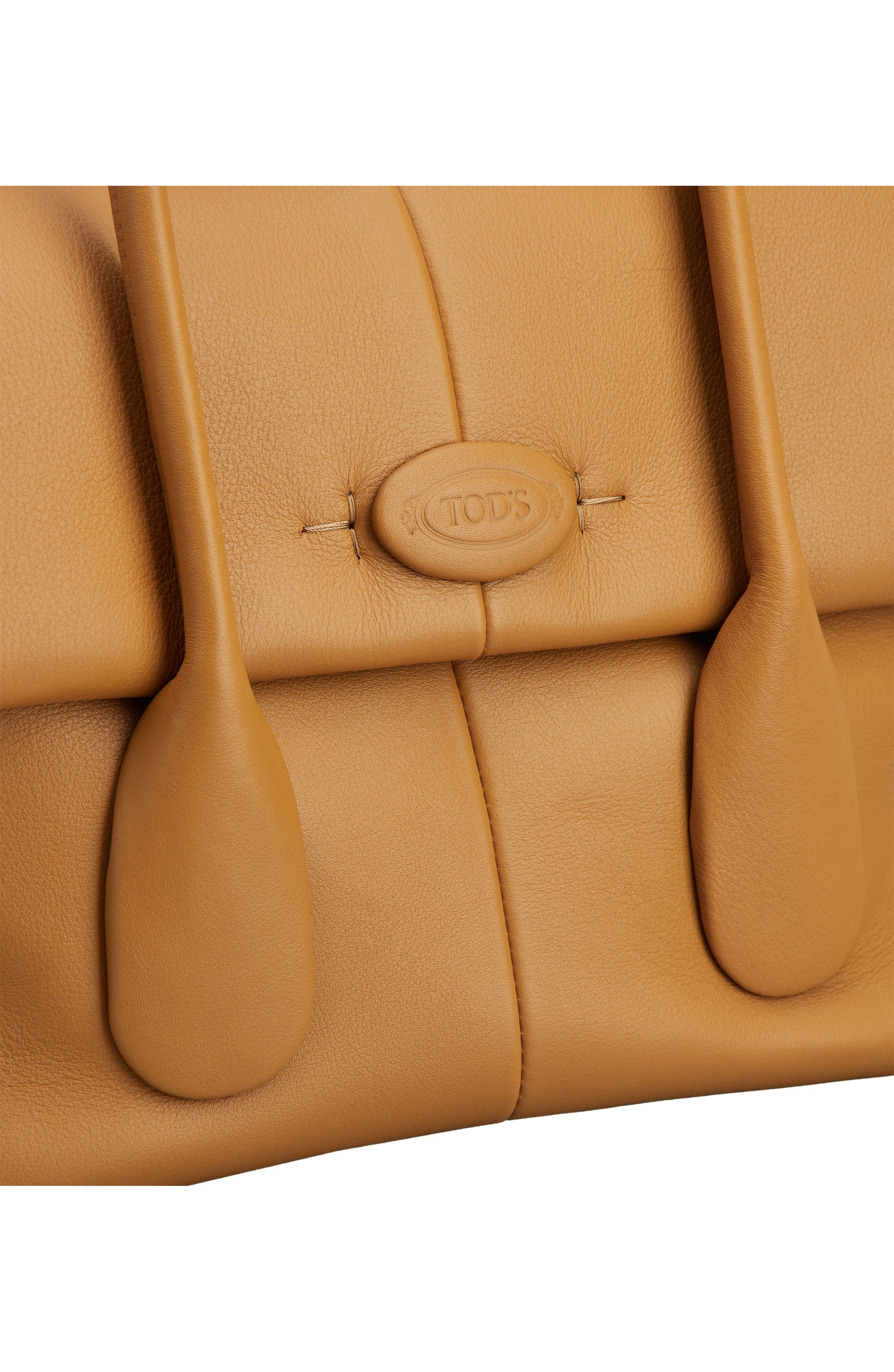 Tod
s Small Di Leather Flap Tote, Alternate, color, 