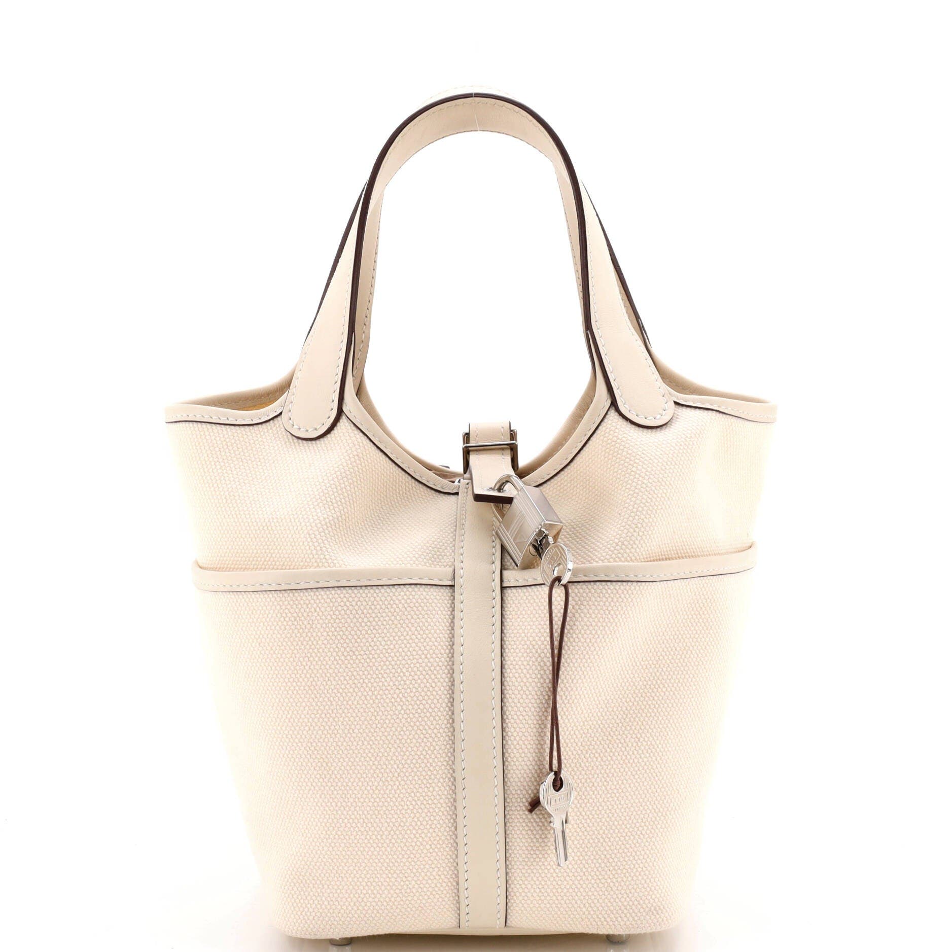 Cargo Picotin Lock Bag Canvas and Swift PM, Main, color, White