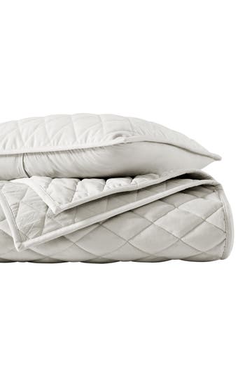 Vera Wang Diamond Velvet Quilt & Sham Set In Putty