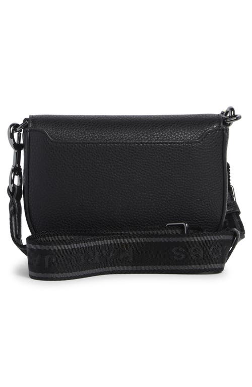 Marc Jacobs The Dtm Signet Turnlock Small Saddle Bag In Black