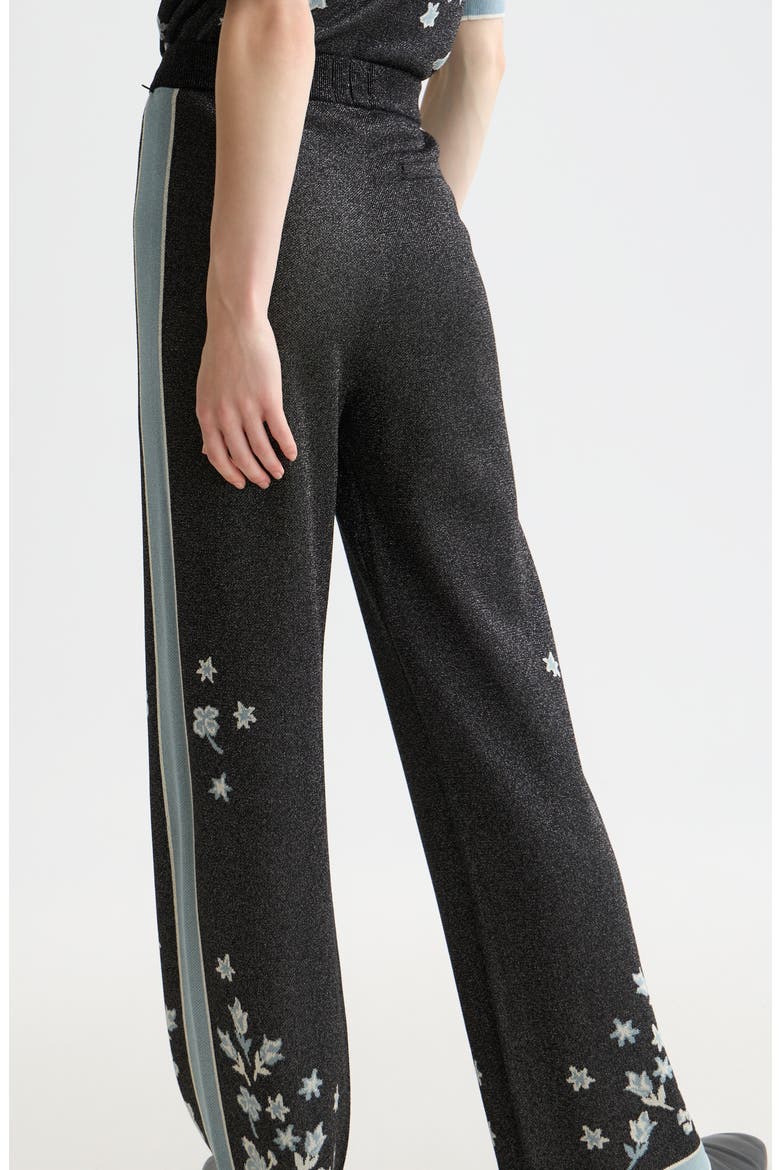 40 Years Jacquard Knit Pants, Alternate, color, METEORITE