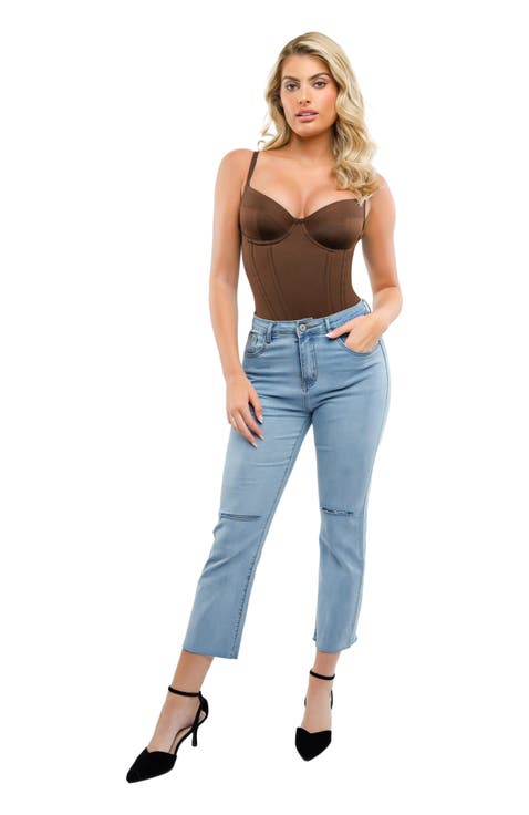 Shapewear Tummy Control Corset Thong Bodysuit