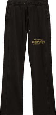 HONOR THE GIFT Embroidered Flare Leg Sweatpants