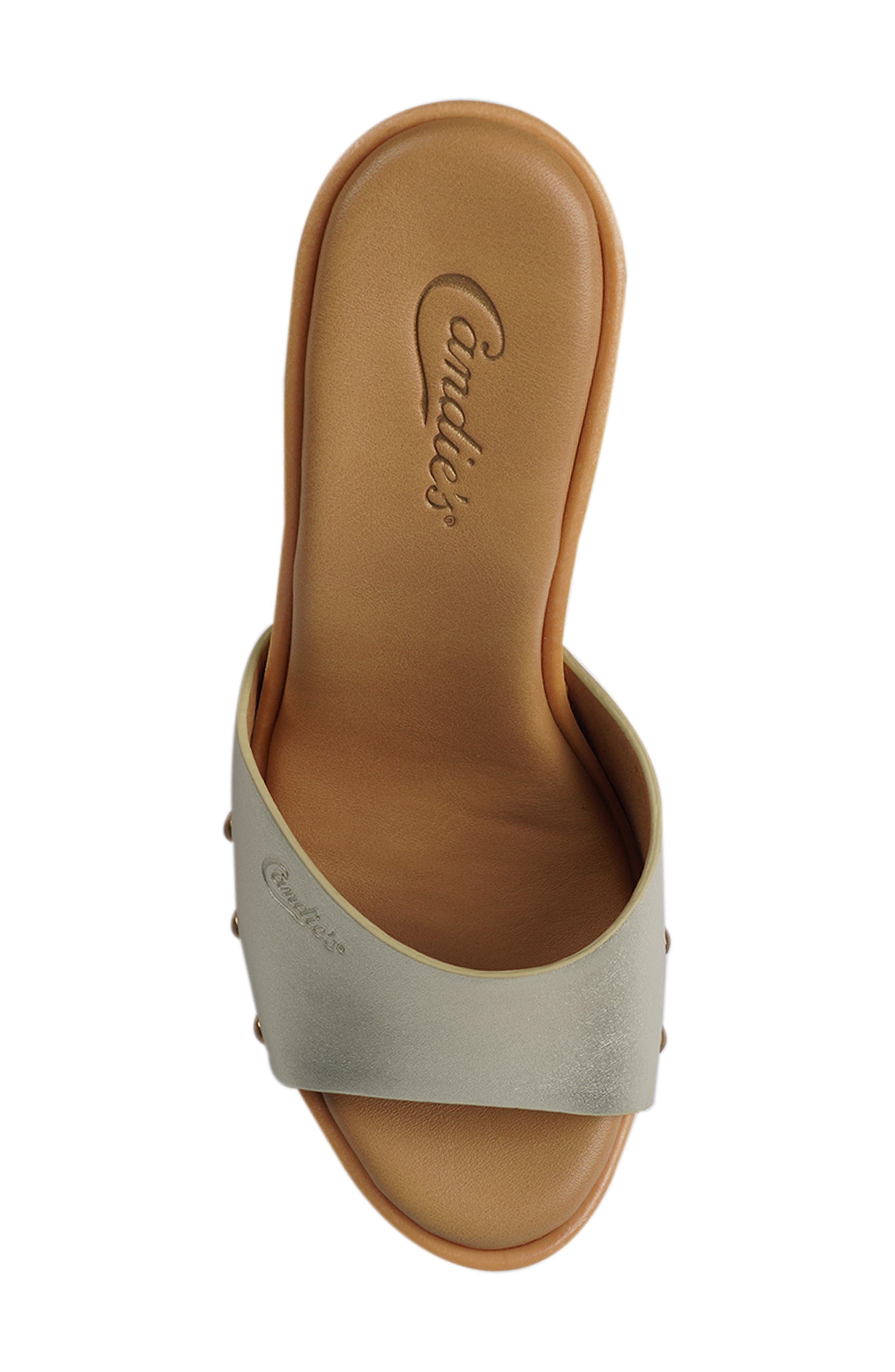 Candie's Viviana Platform Sandal, Alternate, color, Platinum
