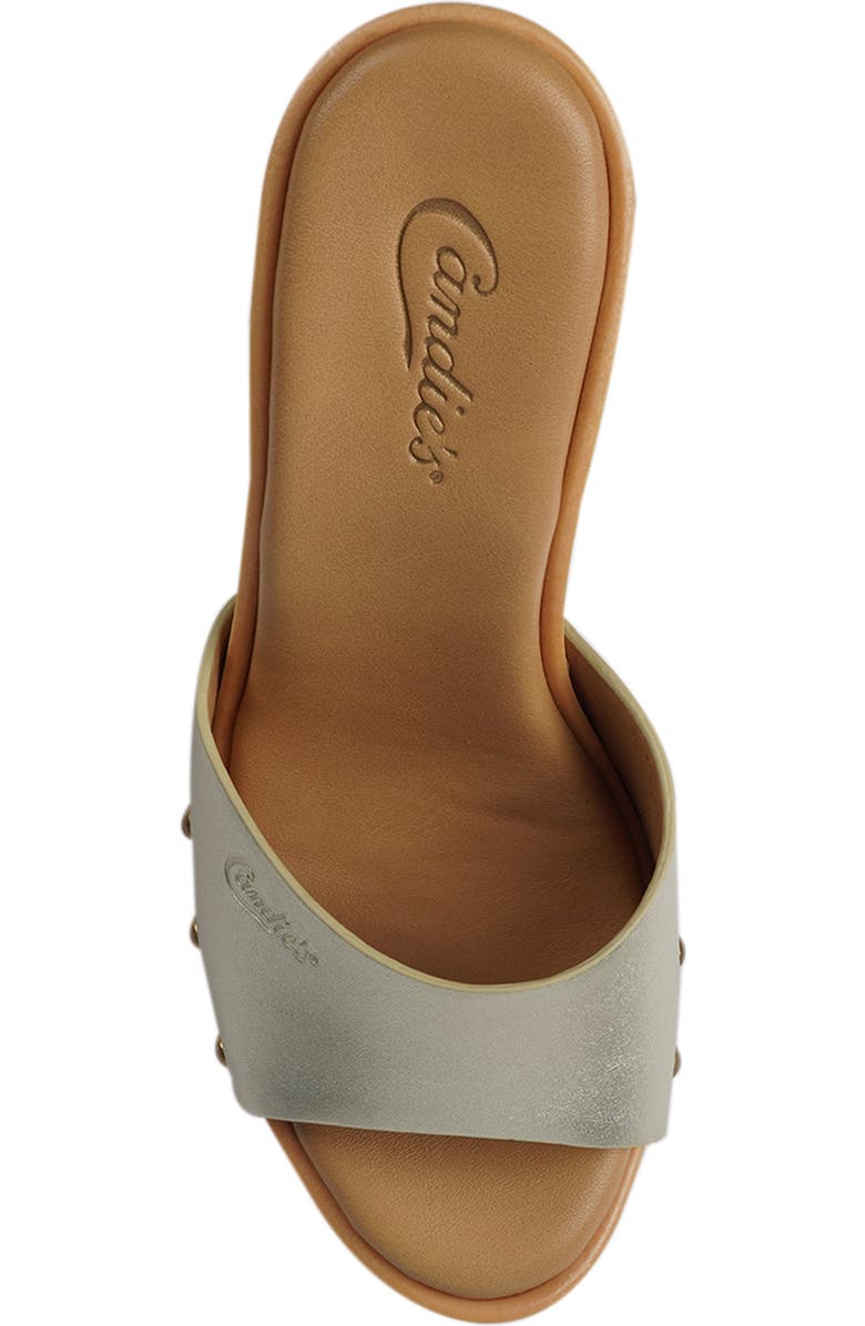 Candie's Viviana Platform Sandal, Alternate, color, Platinum