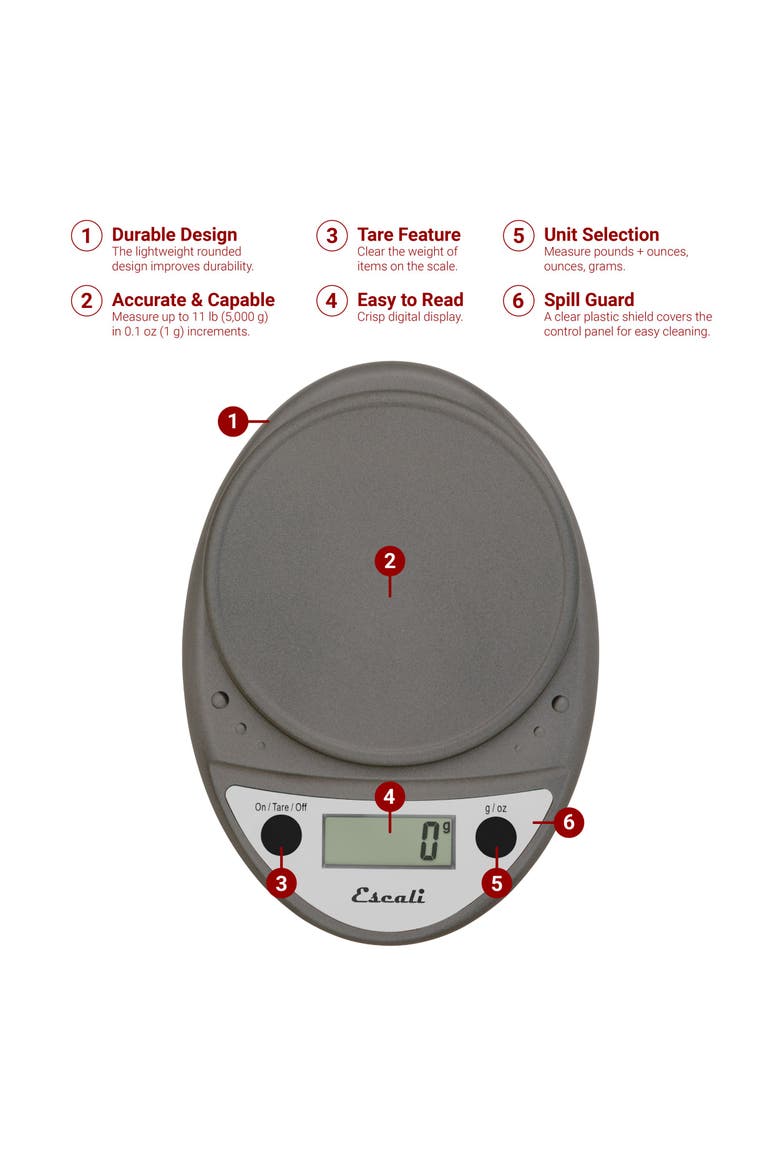 Primo Digital Scale, Alternate, color, Metallic