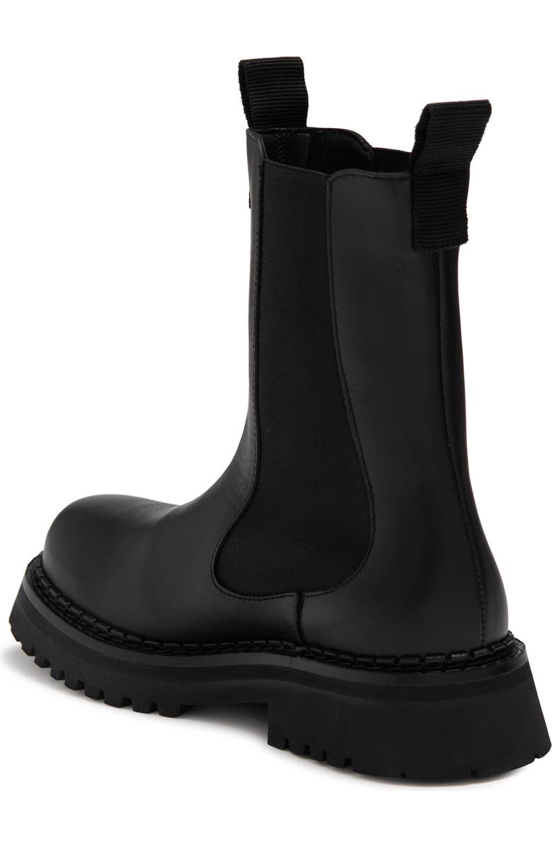 Moschino Signature Leather Chelsea Boot, Alternate, color,