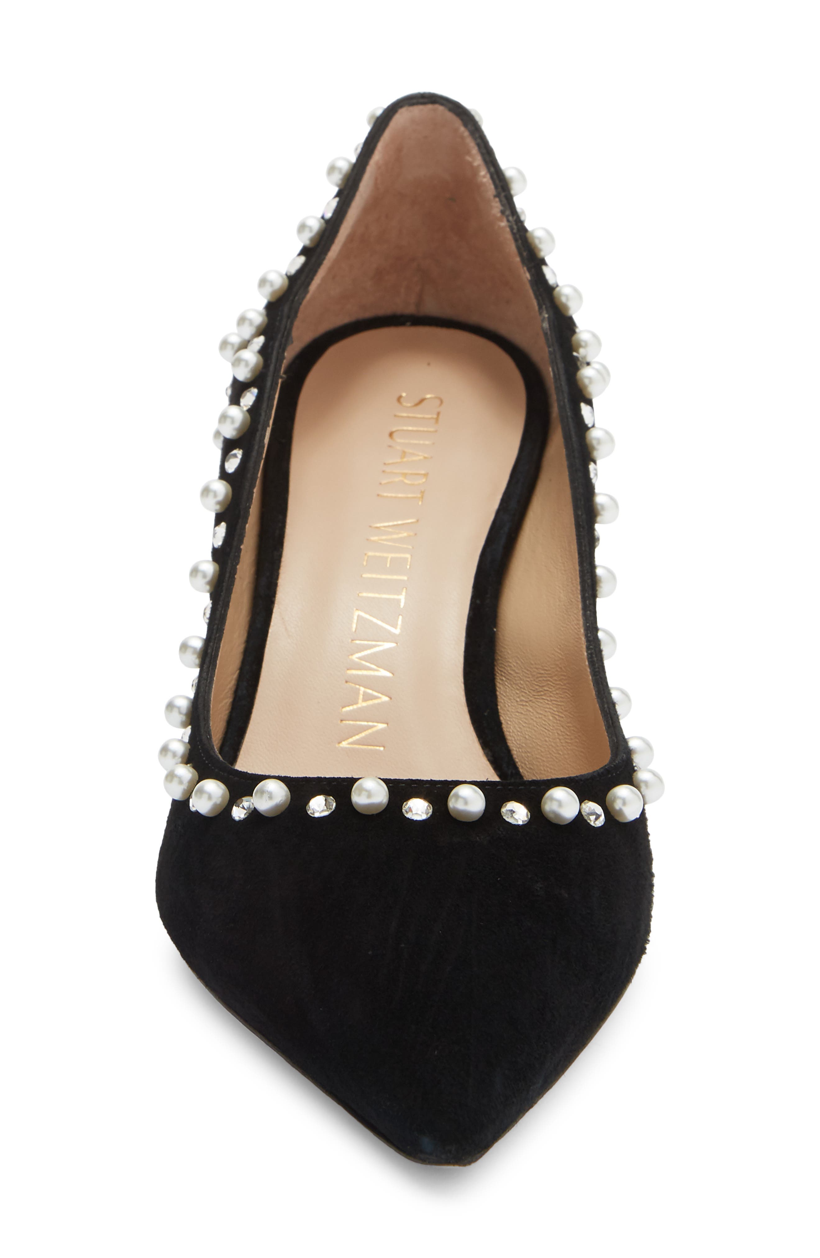Scallop Shine 75 Pump, Alternate, color, BLACK