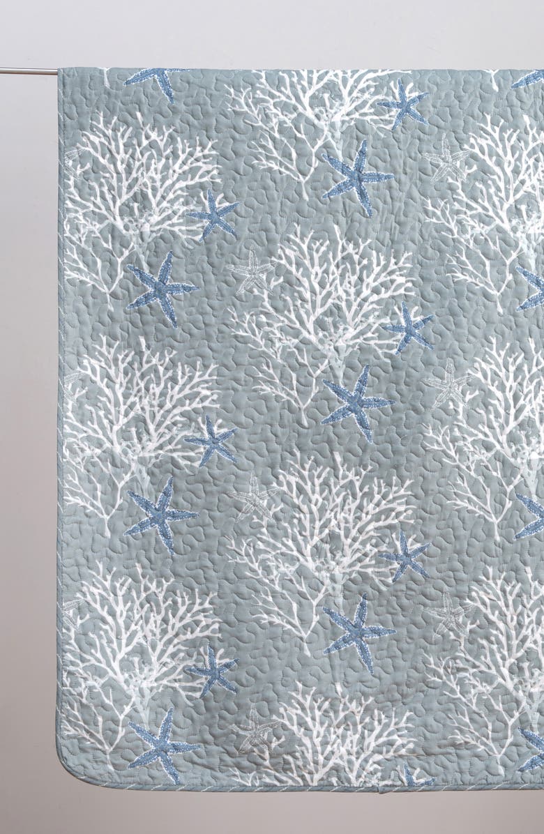 Woven & Weft Coastal 3-Piece Quilt Set, Alternate, color, Pearl Blue