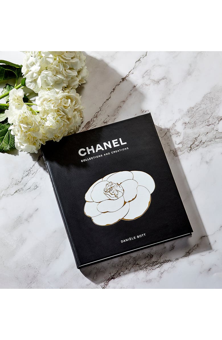 Graphic Image Chanel Collections and Creations Leather Coffee Table Book, Alternate, color, Black