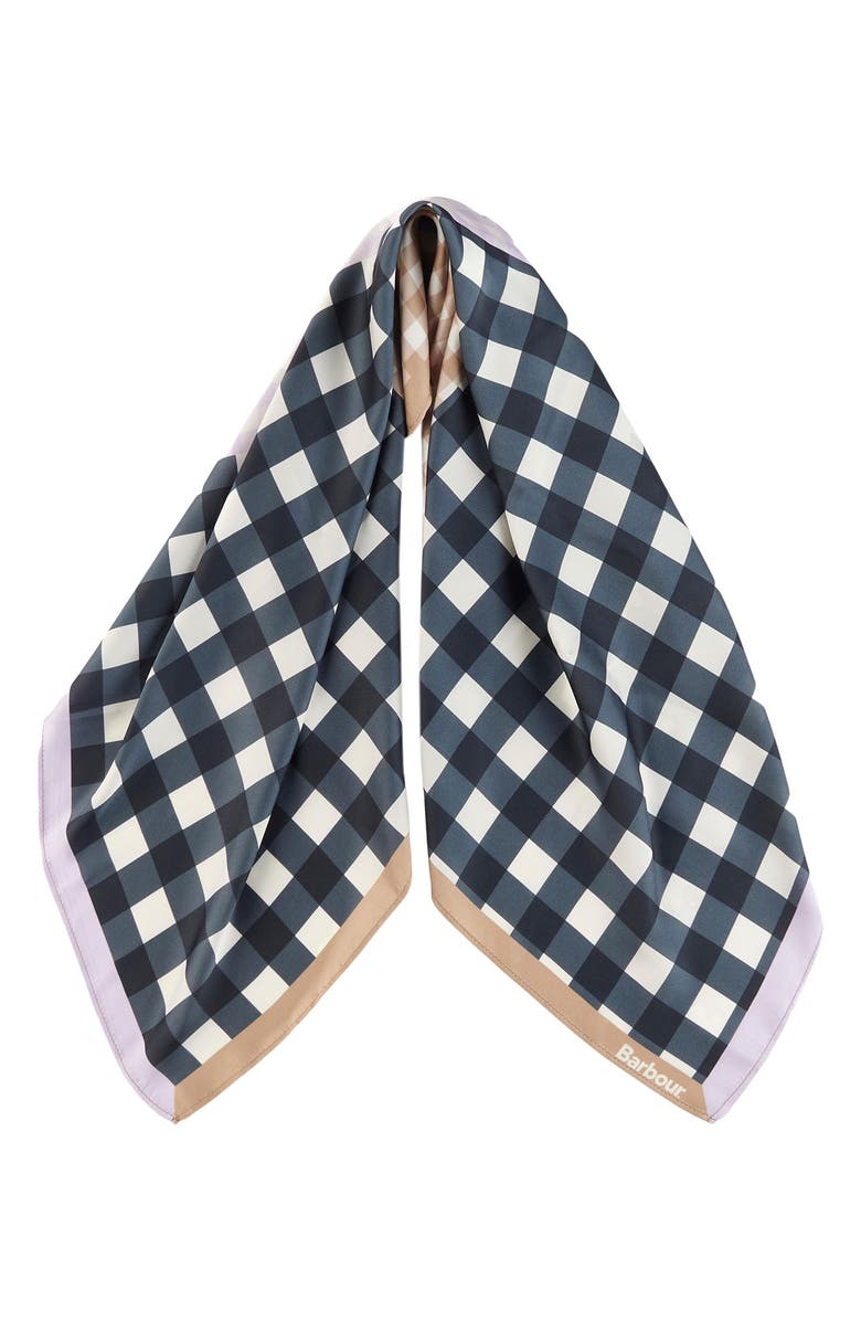 Barbour Darla Gingham Square Scarf, Main, color,