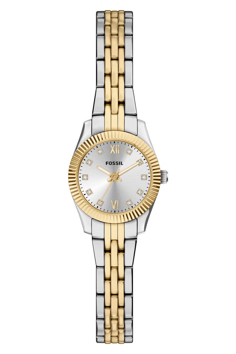 Scarlette Mini Bracelet Watch, 20mm, Main, color, TWO TONE