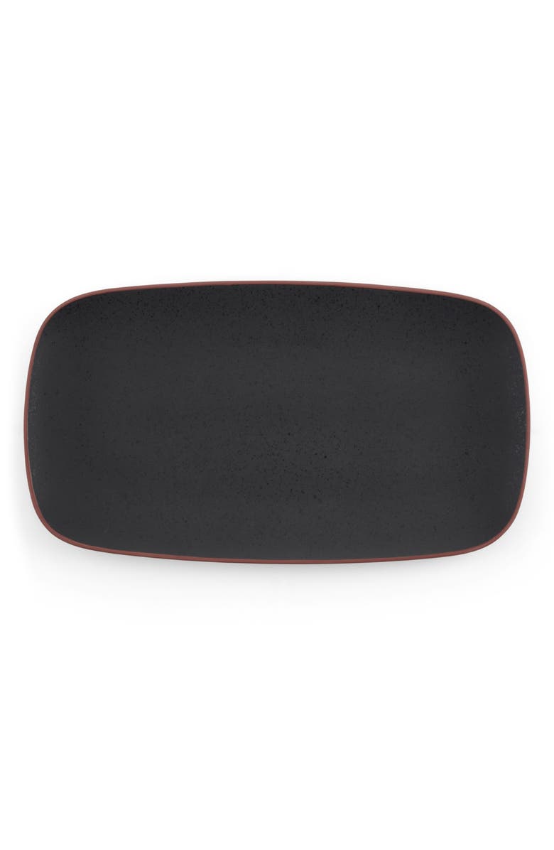 Nambé Taos Rectangular Platter, Main, color, Black