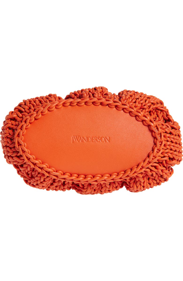 JW Anderson Small Cable Knit Top Handle Bag, Alternate, color, 429 Orange