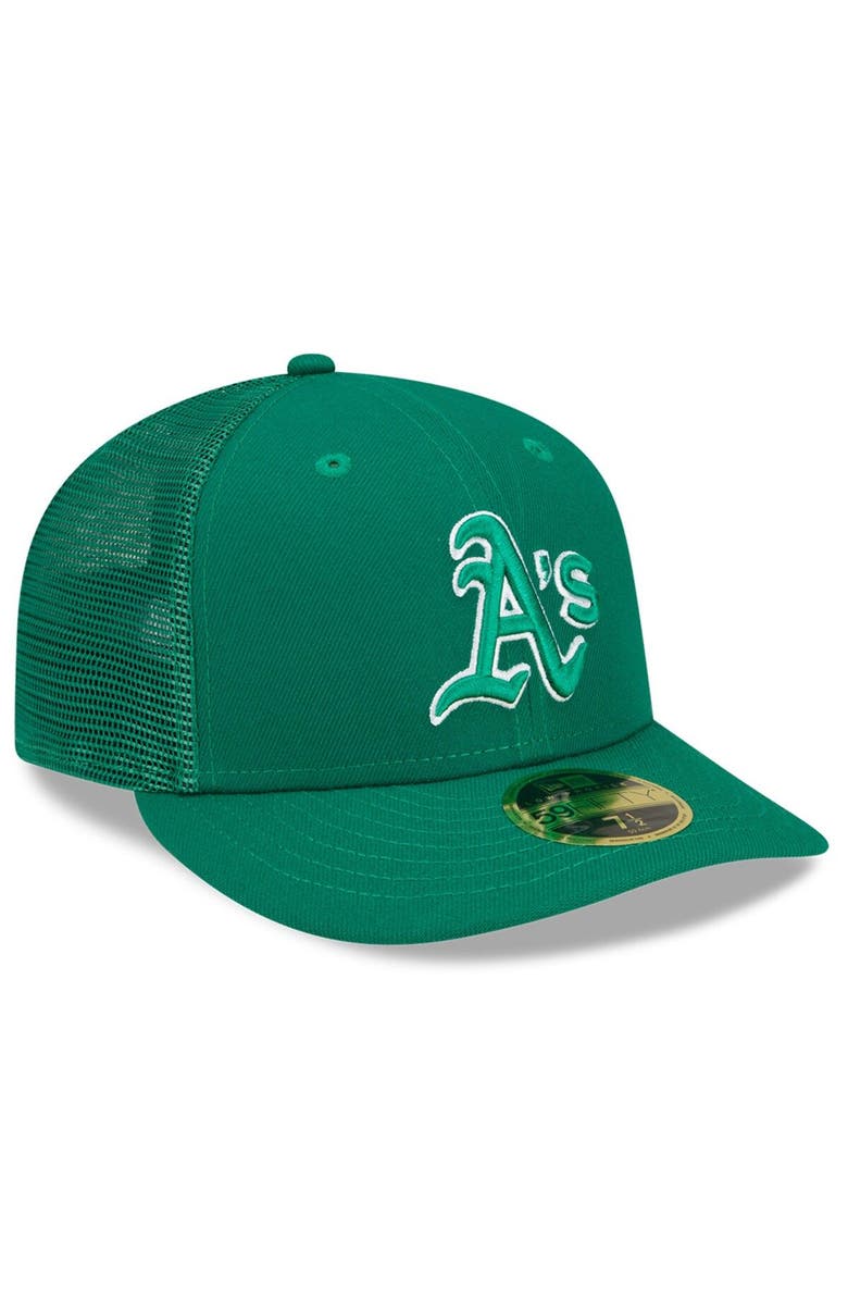 New Era Men's New Era Green Oakland Athletics 2022 St. Patrick's Day Low Profile 59FIFTY Fitted Hat, Alternate, color, 