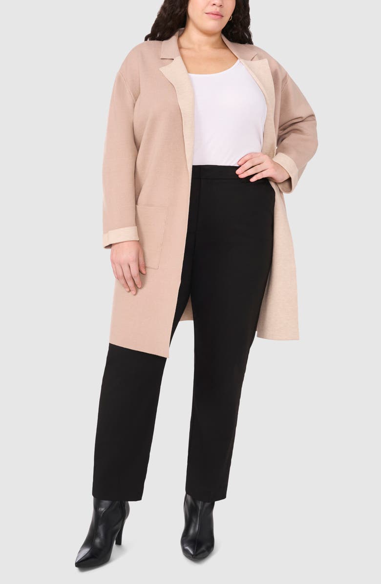 Halogen<sup>®</sup> Lapel Long Cardigan, Alternate, color, Simply Taupe