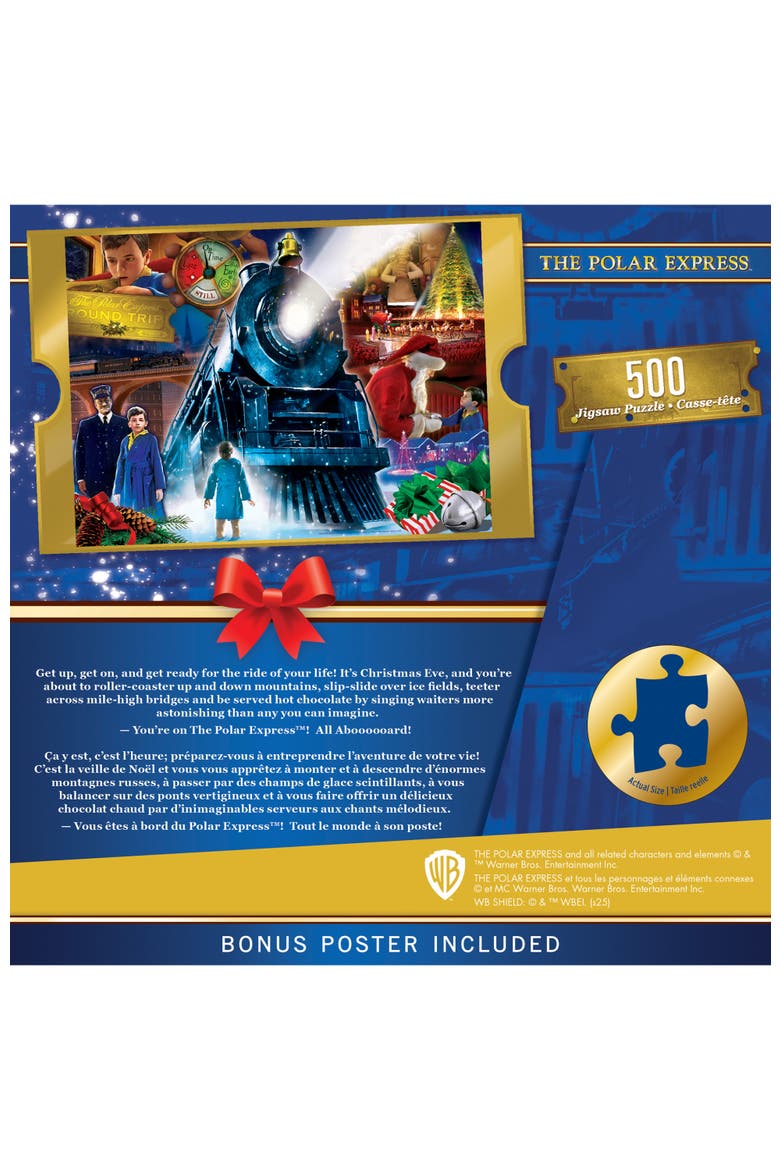 Polar Express Ride 500pc Glitter Puzzle, Alternate, color, Multicolor