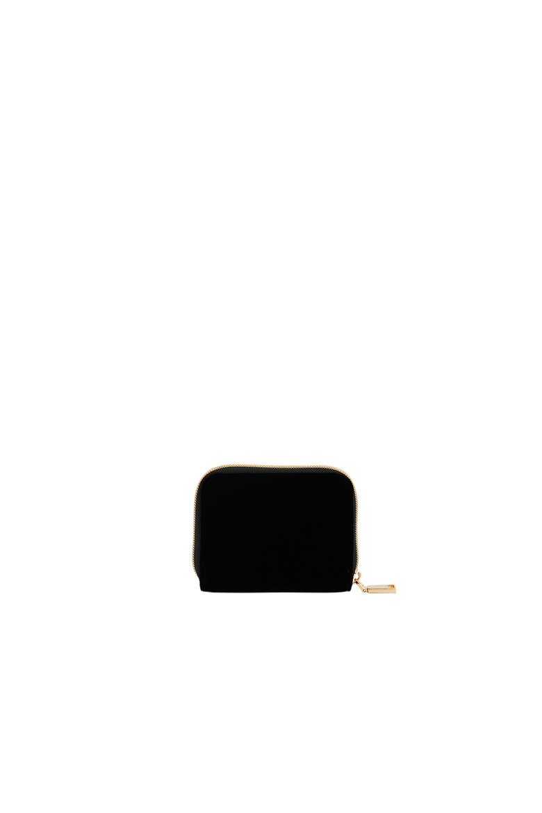 Celestial Velvet Embroidered Purse Small, Alternate, color, Black