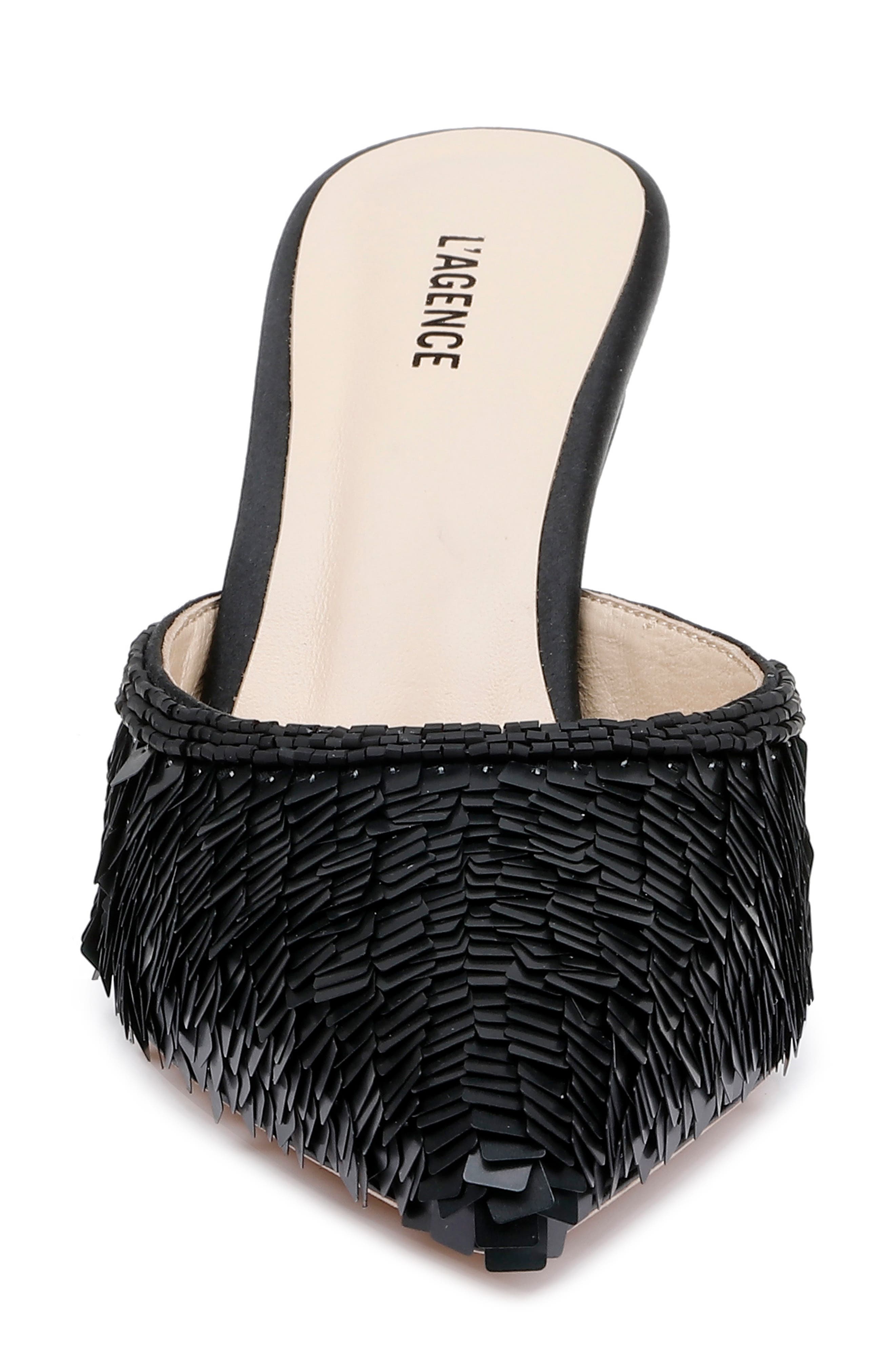 L'AGENCE Juliette Sequin Mule, Alternate, color, 