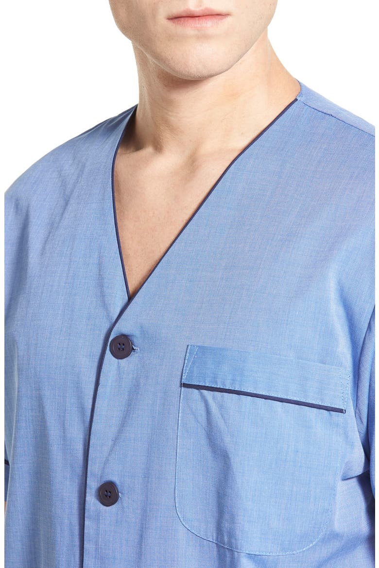Cotton Blend Pajamas, Alternate, color, BLUE