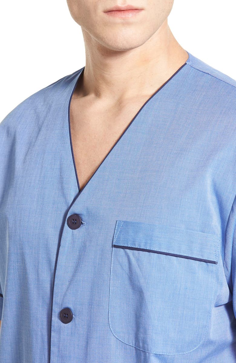 Majestic International Cotton Blend Pajamas, Alternate, color, Blue