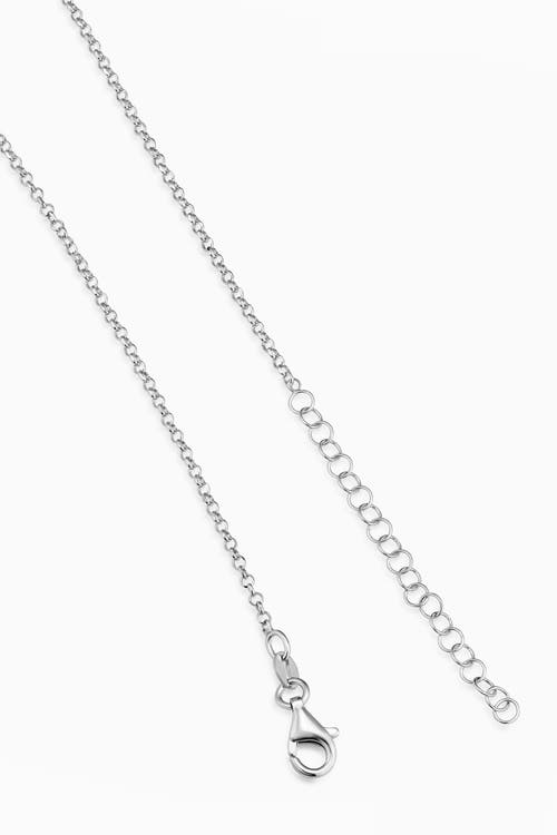 Oradina Sterling Silver Wrap Me Up Bow Pendant Necklace In Silver