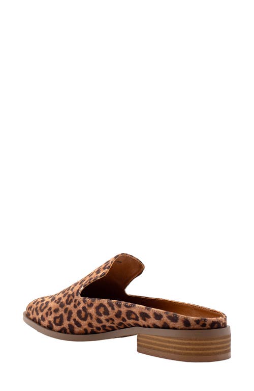Volatile Avery Loafer Mule In Animal Print