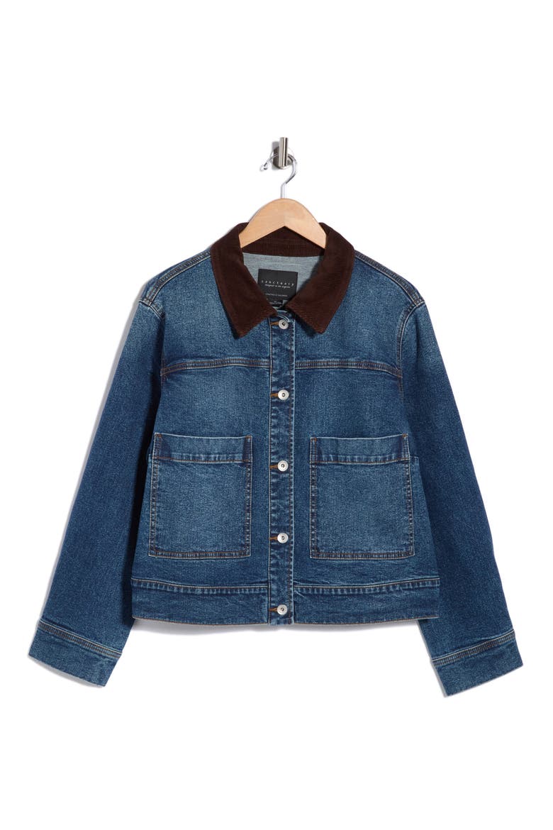 Cropped Utility Jacket, Alternate, color, ACE BLUE
