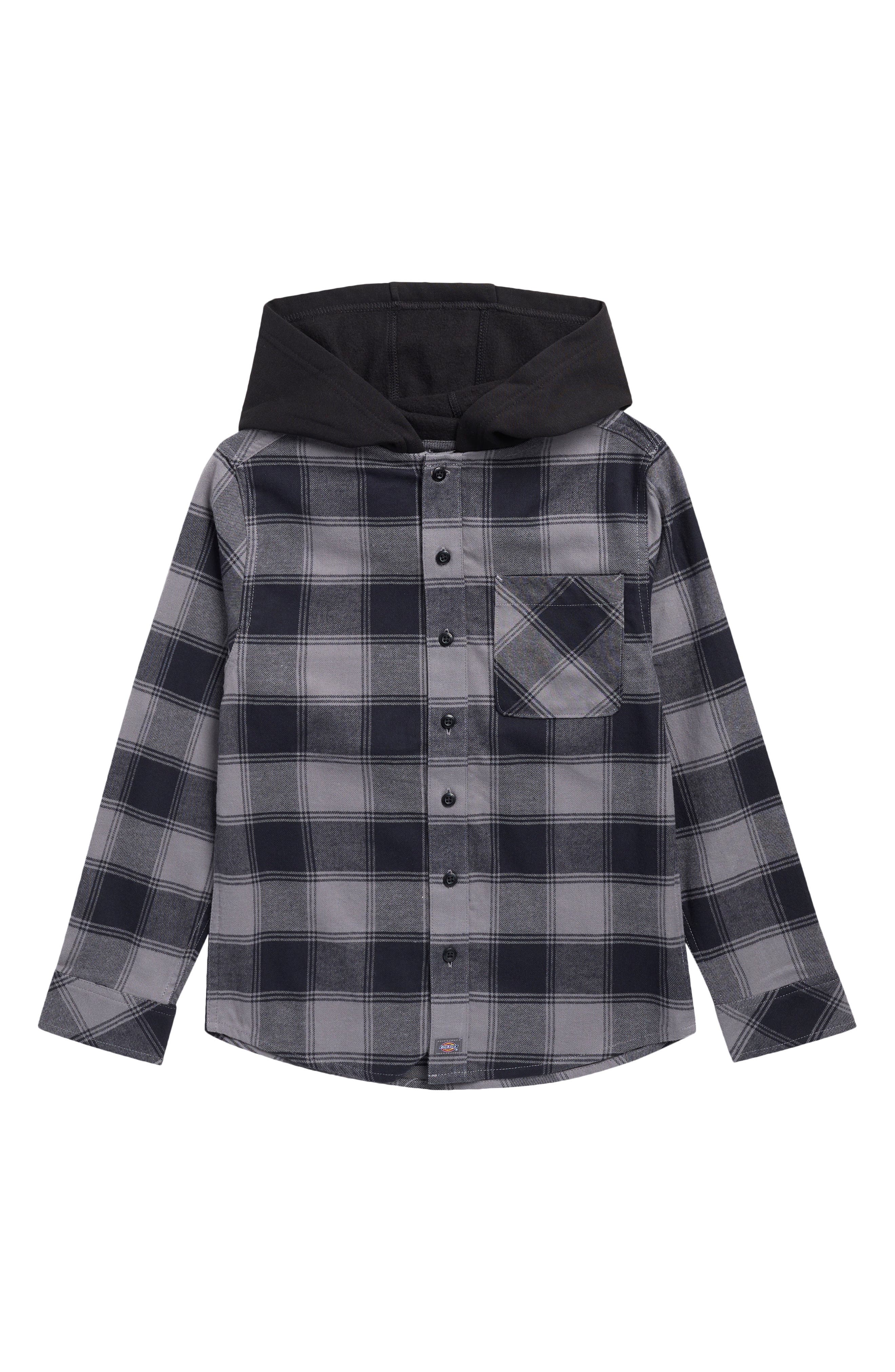 Kids' Hooded Flannel Shirt