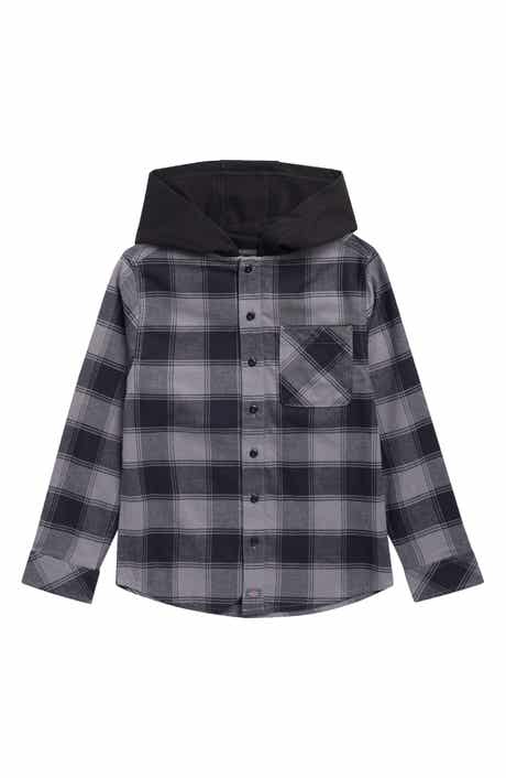 Kids' Hooded Flannel Shirt