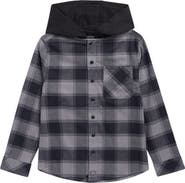 Dickies Kids' Hooded Flannel Shirt