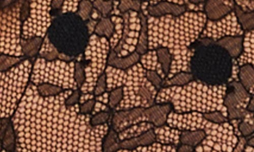 Etam Elixir Crisscross Back Lace Bodysuit In Black