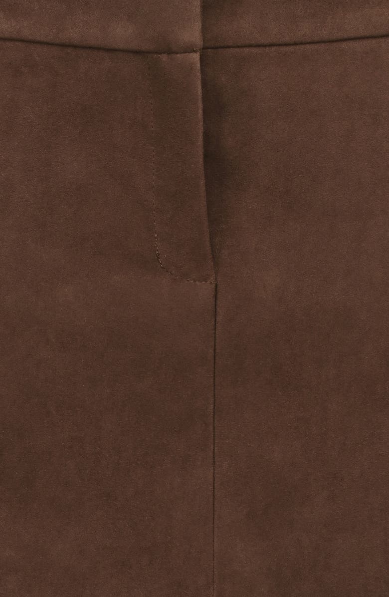 HOUSE OF CB Adelise Faux Suede Miniskirt, Alternate, color, Mocha