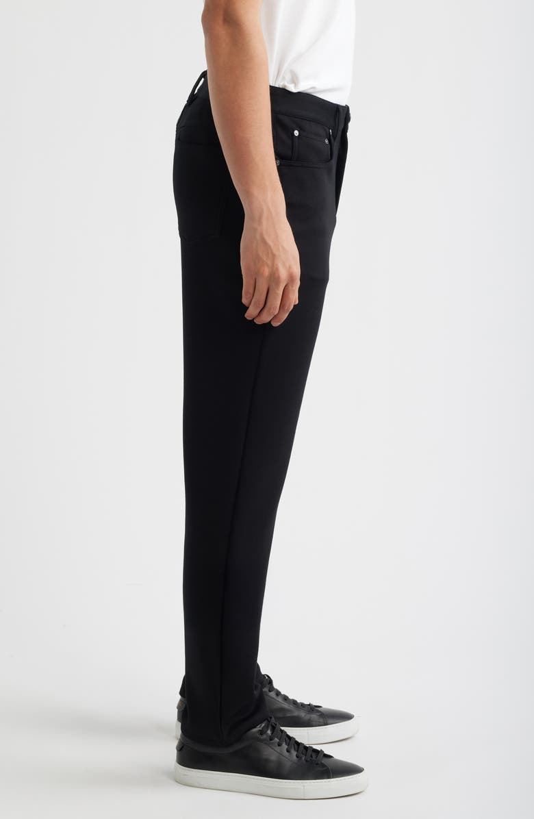 Bugatchi Soft Touch Five Pocket Pants, Alternate, color, Black
