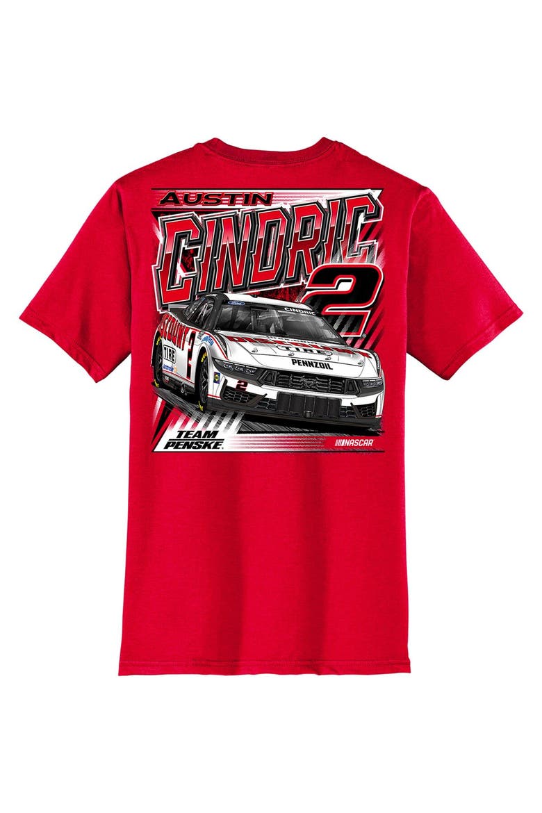 Men's Team Penske  Red Austin Cindric Car T-Shirt, Alternate, color, Red
