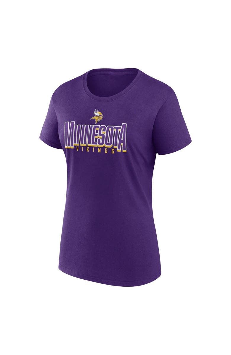 FANATICS Women's Fanatics Branded  Purple Minnesota Vikings Route T-shirt, Alternate, color, 