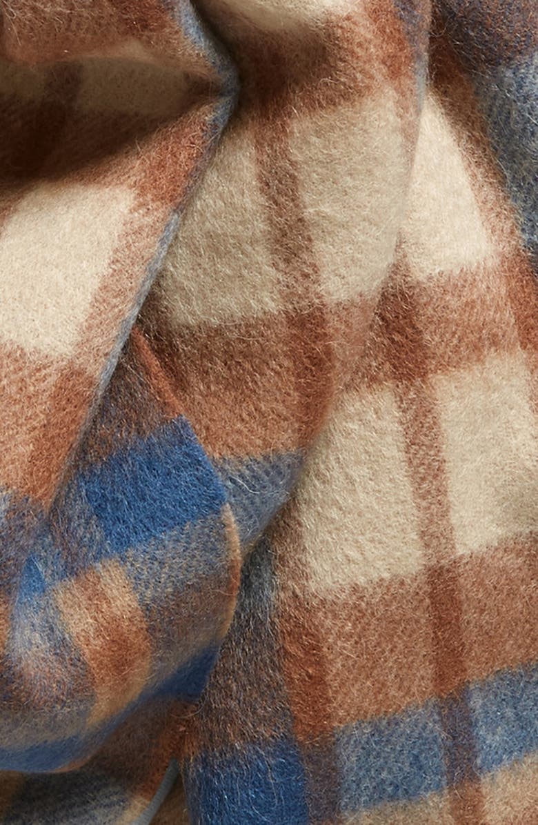 Faherty Bozeman Plaid Lambswool Fringe Scarf, Alternate, color,