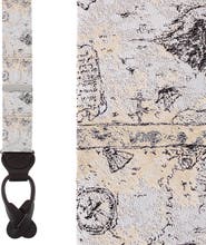 Trafalgar Sparrow's Bounty Treasure Map Silk Button End Suspenders
