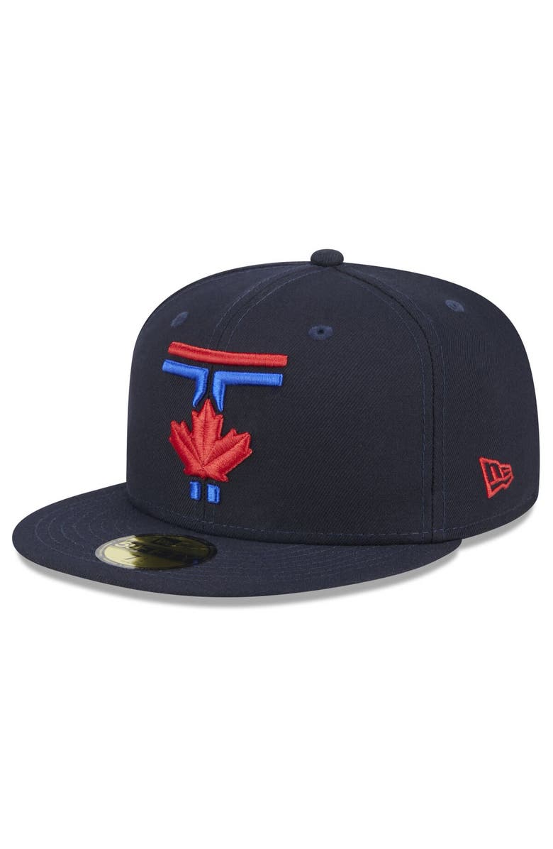 New Era Men's New Era Navy Toronto Blue Jays 2024 City Connect 59FIFTY Fitted Hat, Main, color, Navy
