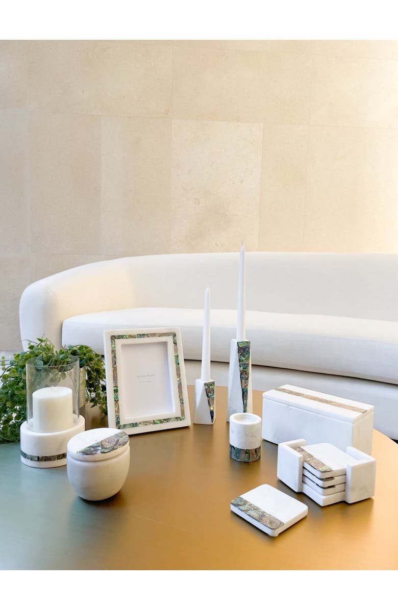 Anaya Rainbow Eucalyptus Marble Candle, Alternate, color, 