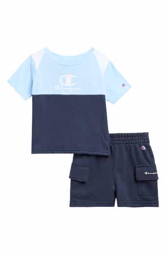 Champion Colorblock Graphic T-Shirt & Cargo Shorts Set