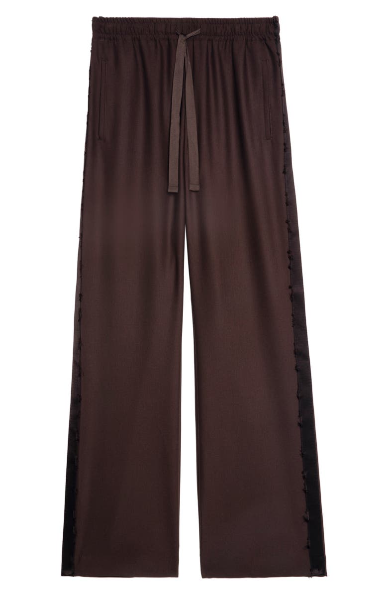 Zadig & Voltaire Poma Tailleur Drawstring Pants, Alternate, color, Dark Chocolate