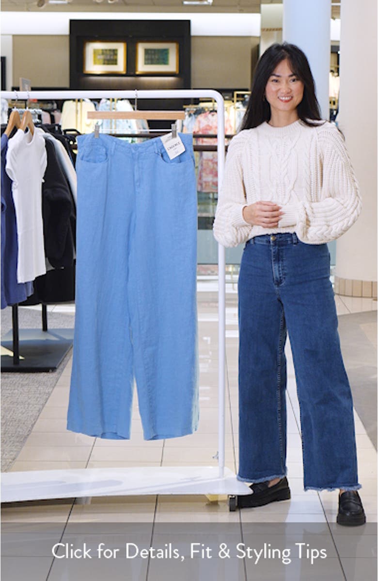 Amara Wide Leg Linen Pants, sales video thumbnail