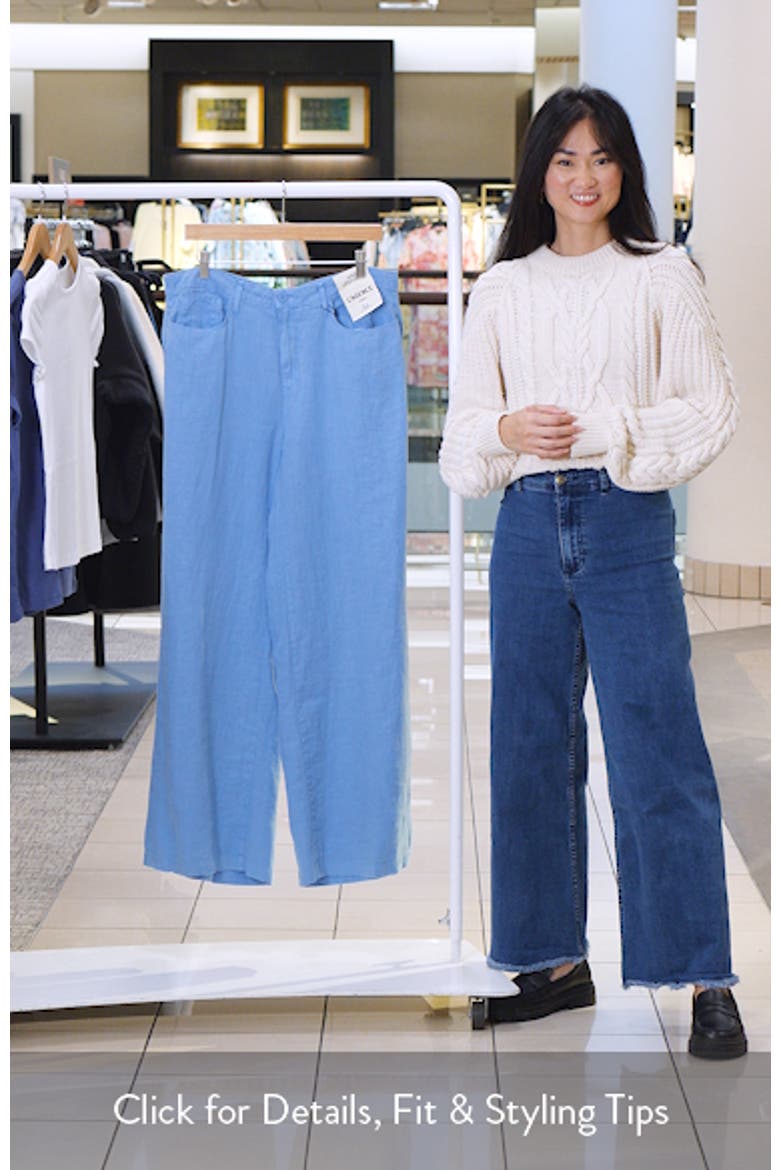 Amara Wide Leg Linen Pants video