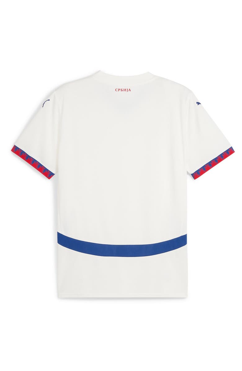 PUMA Men's Puma White Serbia National Team 2024 Away Replica Jersey, Alternate, color, White