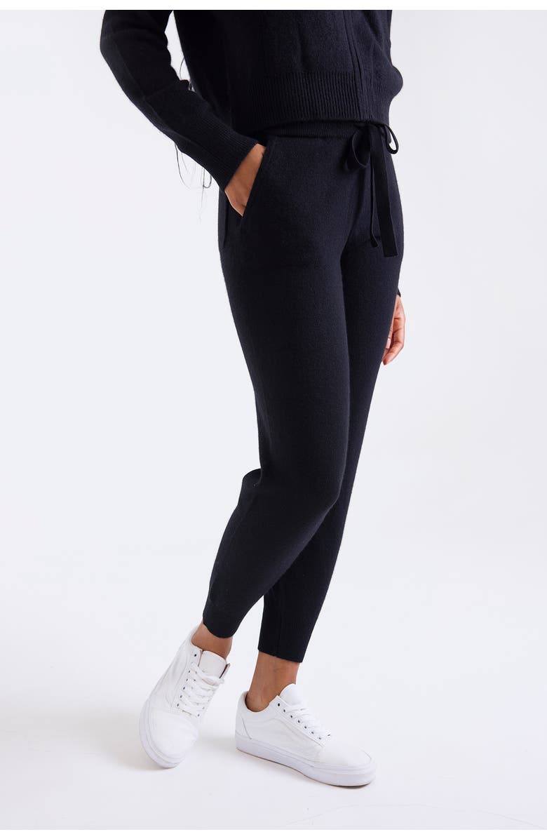 1982 Milani Elasticated Waist Cashmere Jogger, Main, color, Black