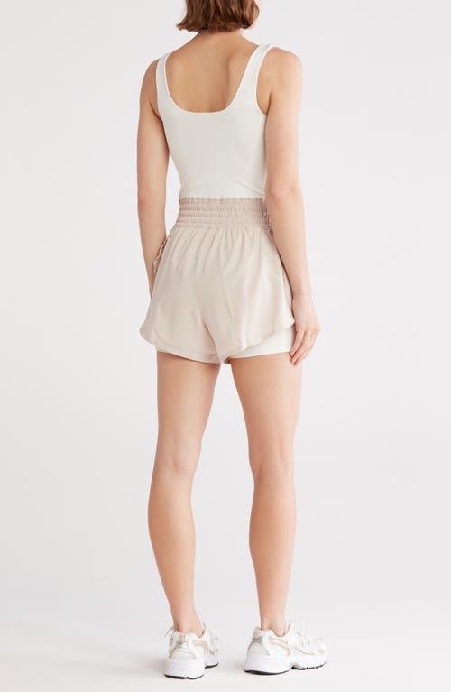 Yogalicious Lux Stevie Sleeveless Hybrid Active Romper In White